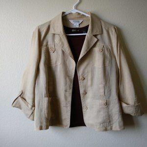 Women's jacket, Allison Taylor, tan, Medium